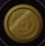 Gold Lantern Coin with an embossed emblem.