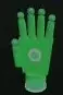 Green open hand construct with a palm emblem.
