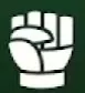 White clenched fist icon for Energy Fist.