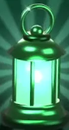 Glowing green lantern used as the Supporter pass icon.