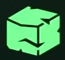 Green segmented cube icon for Construct Platform.
