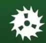 White circular saw blade icon.