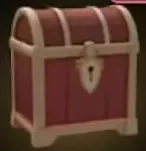 Red-brown Legendary Chest with pale gold bands and a large front lock.