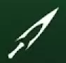 White angular Energy Sword icon.