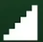 White staircase icon for Construct Stairs.