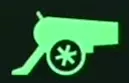 Green wheeled cannon icon for Energy Cannon.